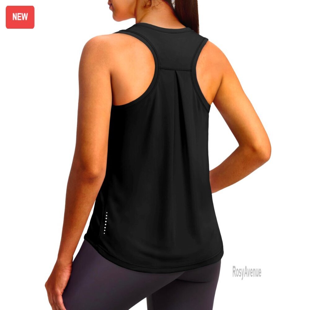 Racerback Tank Top, Moisture-Wicking, UPF 50+, Reflective, Hip Length